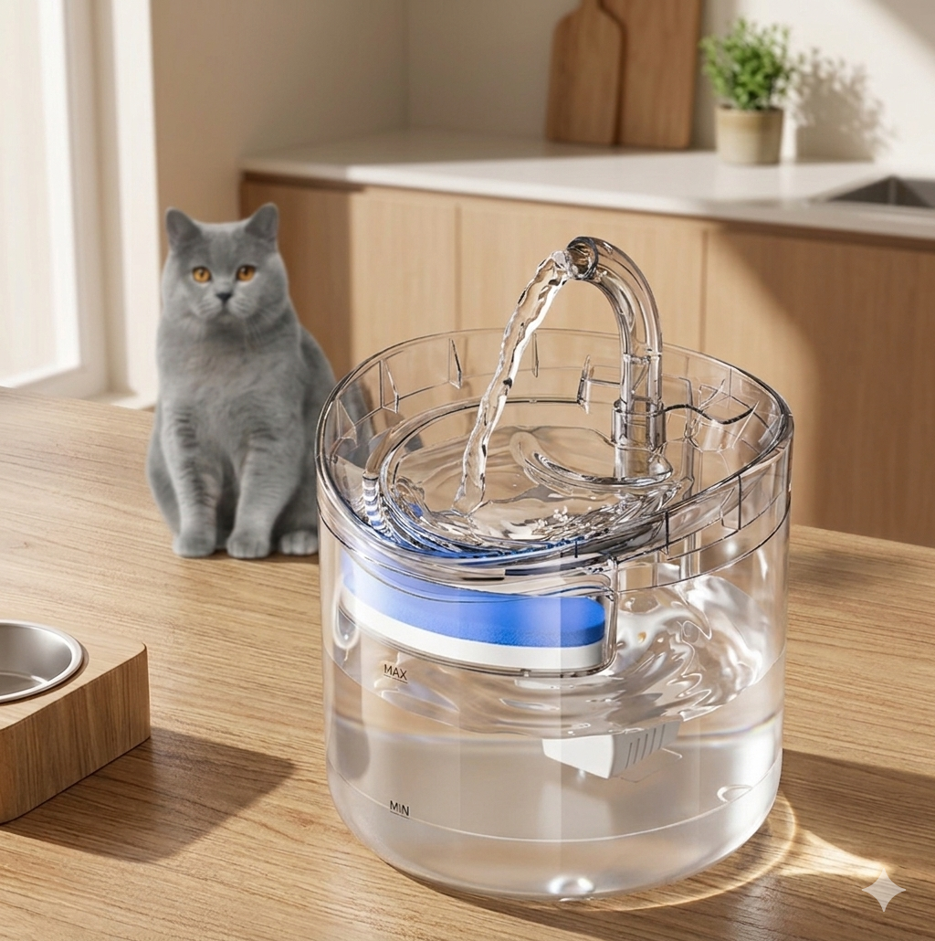 😺Fuente de Agua Automática para Gatos – Mantén a tu Mascota Hidratada y Feliz