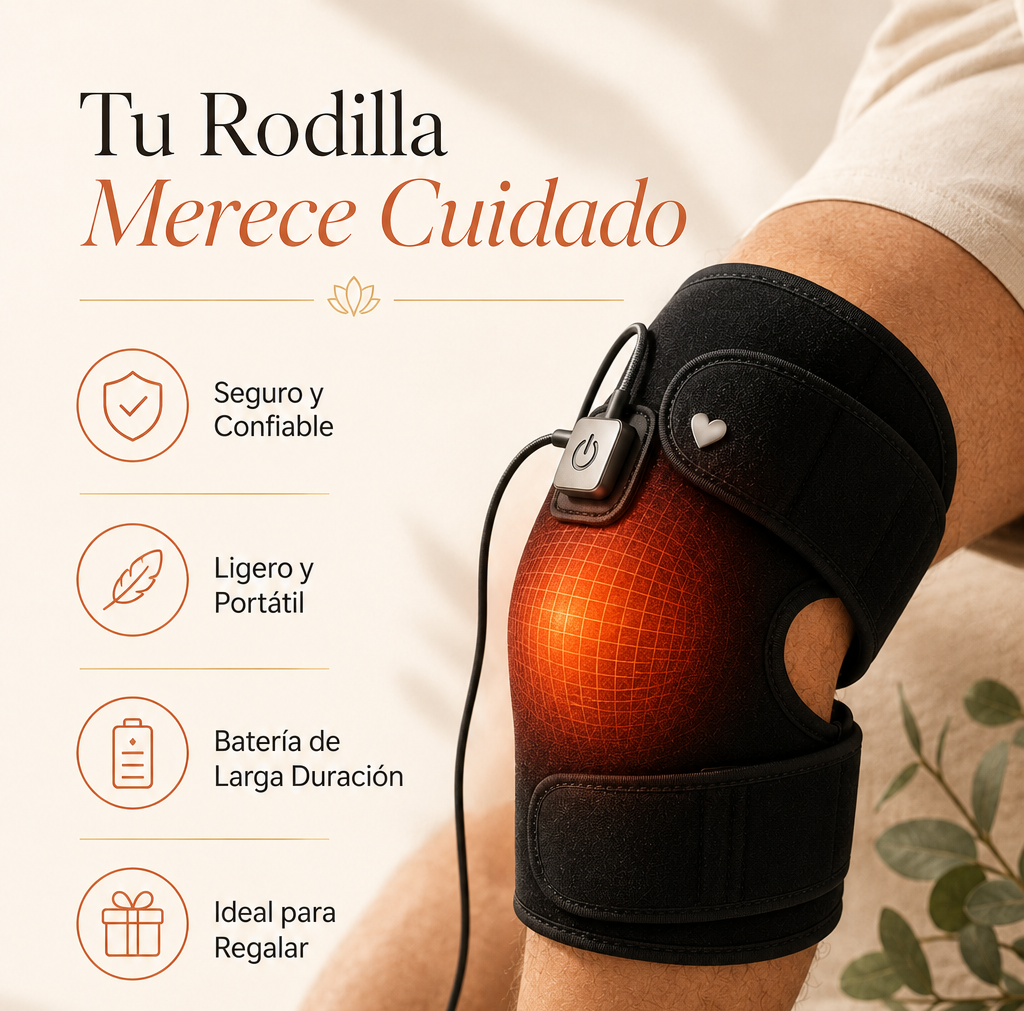 Rodillera Térmica USB-C | Alivio del Dolor de Rodilla | Calor Terapéutico